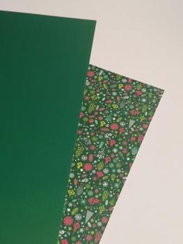 Bastelkarton 50 x 70 cm 300g Christmas grün
