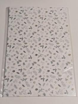 Karton A4 200g Zweige gold