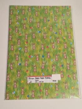 Happy Paper "Frühling" Hasen 200g/qm