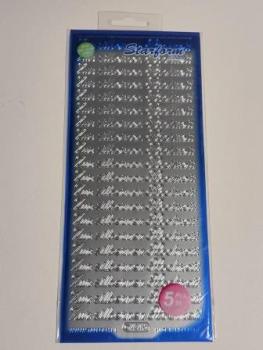 Konturensticker Zur silbernen Hochzeit silber