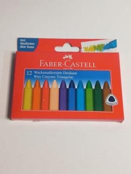 Wachsmalstifte dreikant 12er