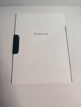 Bewerbungsmappe DURASWING job mit Audruck "BEWERBUNG"