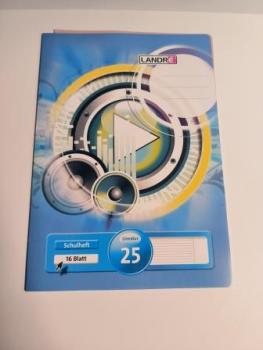Heft A4 16Bl Lineatur 25