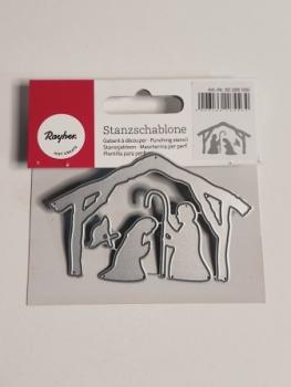 Stanzschablone Krippe