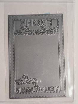 Stanzschablone "Frohe Weihnachten"