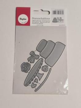 Stanzschablone: Wedding Cake, 5,9x7cm, SB-Btl 8Stück