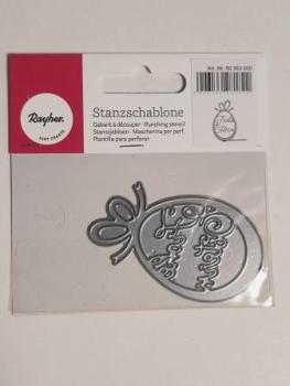 Stanzschablone Frohe Ostern