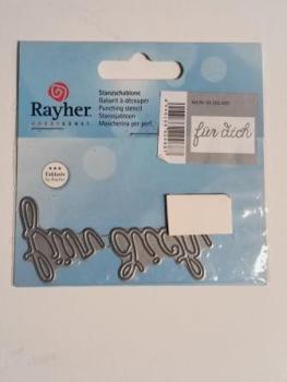 Stanzschablone für dich