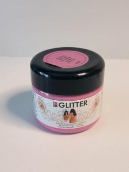 Acrylfarbe Glitter pink  225 ml