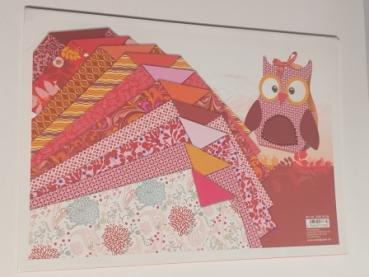 Ursus 22600099 Designkarton, beidseitig bedruckt, 200 g/qm, 24 x 34 cm, 20 Blatt, Ruby