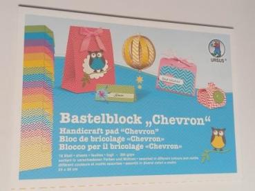 BASTELBLOCK CHEVRON 300G.24x34CM,18BL.S.