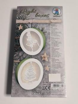 LIGHT BOXES Ø11CM GNOME & TREE