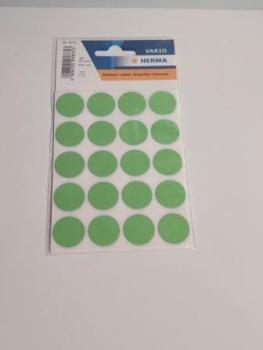 Etiketten Ø19mm grün