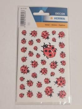 Schmucketikett Marienkäfer 111 Stück