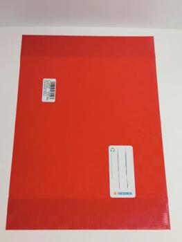 Heftschoner A5 gedeckt rot