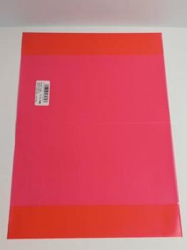 Heftschoner A5 transp. rot