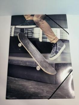 Gummizugmappe A3 Skateboard