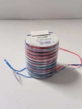 Präsent - RAFFIA PEARL-Multicolour Bastband - metallic - blau/rot - 50-m-Spule