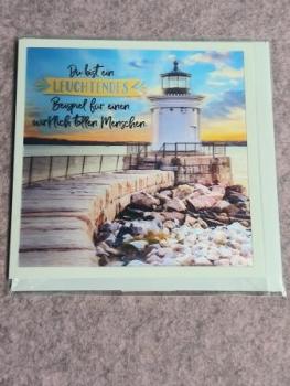 3D Foto Klappkartequadratisch Motiv 4