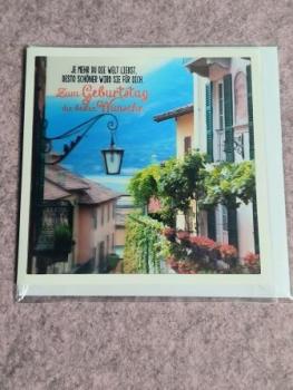 3D Foto Klappkartequadratisch Motiv 10