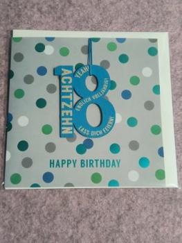 Klappkarte mit Anhänger