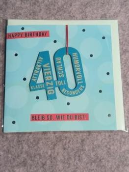 Klappkarte mit Anhänger