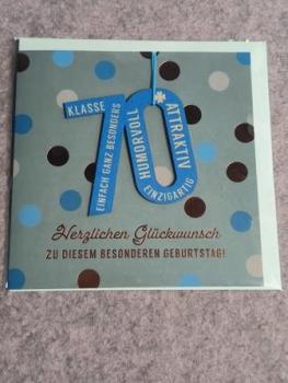 Klappkarte mit Anhänger