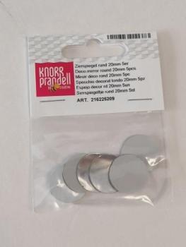 Zierspiegel rund 20 mm 5Stk / Bt