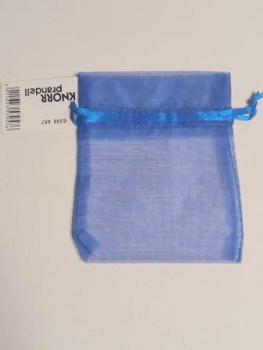 Organzasäckchen 10 x 8cm blau