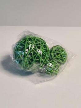 Rebenkugel Set 3,5 / 4,5 / 7 cm grün