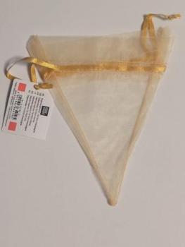 Organzasäckchen 13 x 14 cm champagner