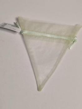 Organzasäckchen 13 x 14 cm lindgrün