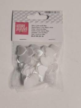 Herz 1,2cm weiß 48er