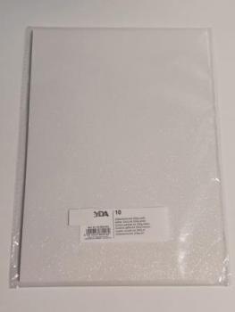 GlitterkartonA4 200g weiß