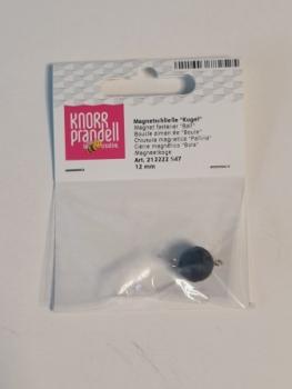 Magnetverschl.Kugel12mm ma.schwarz