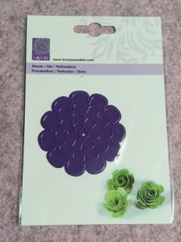 Stanzschablone 3D Blume1