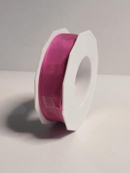 Satinband 25 mm / (20 m) pink trans  ldm
