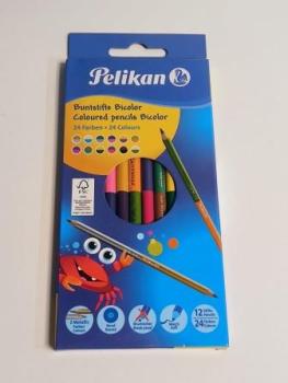 Farbstifte DUO 12ST sortiert