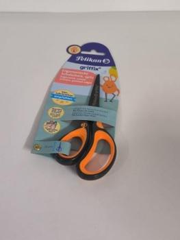 Schulschere Griffix links NeonBlack