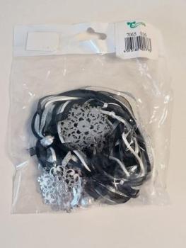 Schmuckband 2m sw/si  Stk