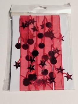 Schmuckband 2m rot  Stk