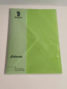 Briefhülle C5 5ST hellgrün