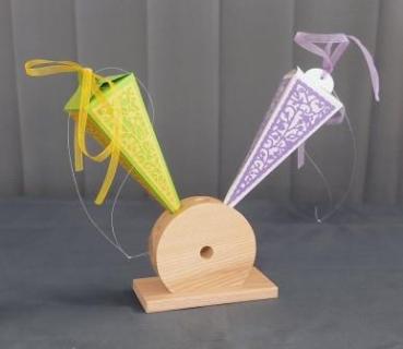 Holzständer Zuckertüten Mini 12 x 9 x 6 cm