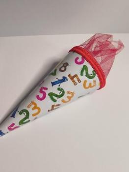 Schultüte Zahlenmonster 22cm rund