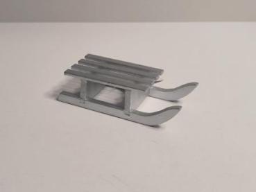 Schlitten silber 10 cm