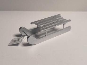 Schlitten silber 15 cm