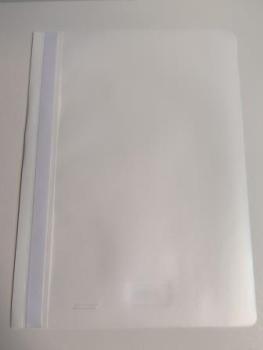 Büroring Schnellhefter, A4, weiß PP-Folie, genarbter Deckel