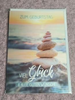 Kurt Eulzer Glückwunschkarte Geburtstag Steine 3D