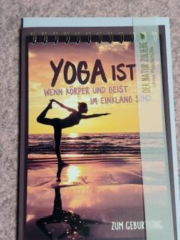 Kurt Eulzer Glückwunschkarte Geburtstag Yoga