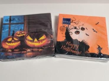 Serviette 33x33cm 2 in 1 Halloween